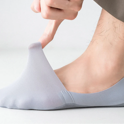 SockSense™ Sosete invizibile, antiderapante, din matase (5 perechi)