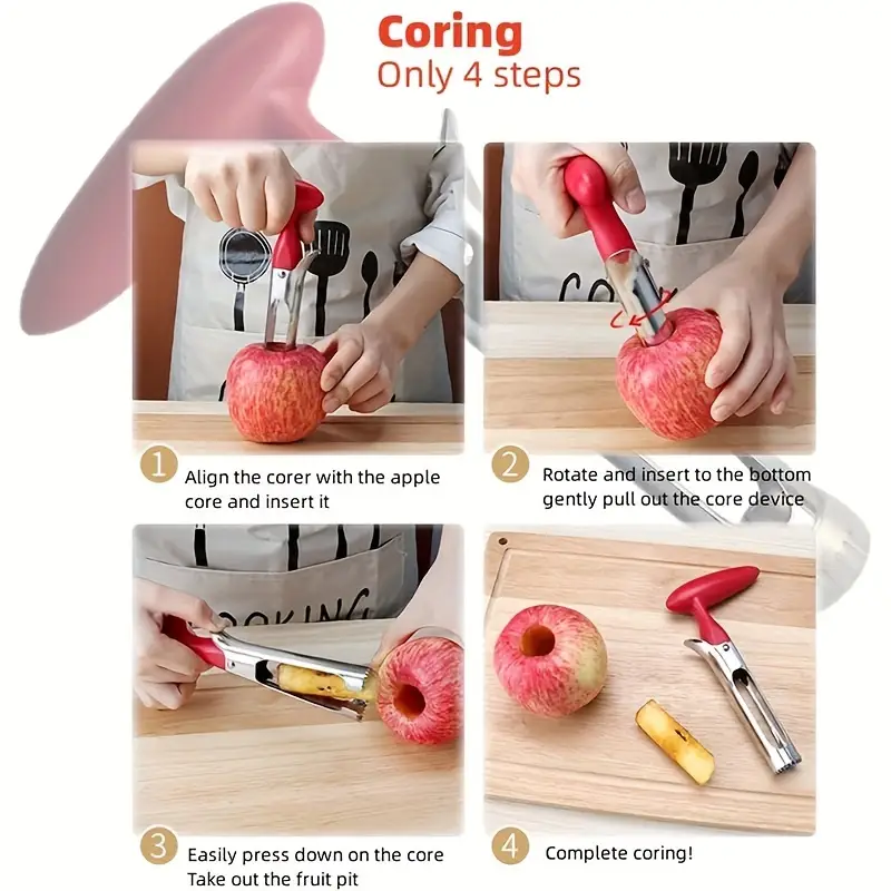 🔥OFERTA 1+1🔥CoreMax™ – Dispozitiv pentru Indepartarea Cotoarelor Fructelor si Legumelor