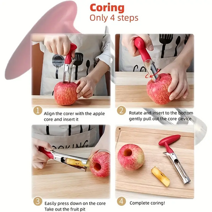 🔥OFERTA 1+1🔥CoreMax™ – Dispozitiv pentru Indepartarea Cotoarelor Fructelor si Legumelor