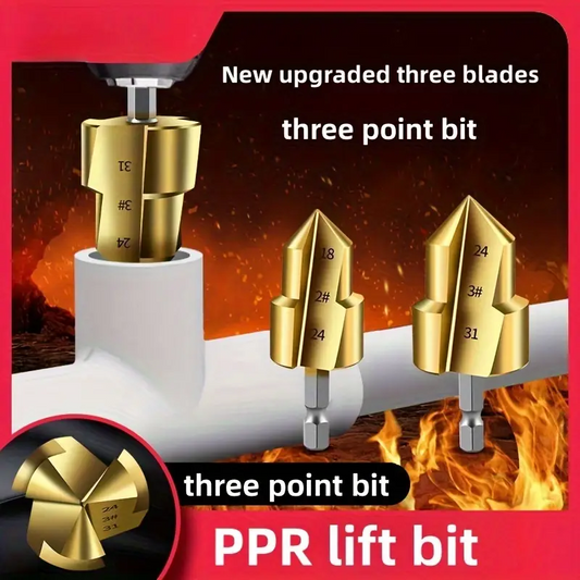 PipePro™ - Set Burghie Escalonate 3Pcs pentru Tevi PPR