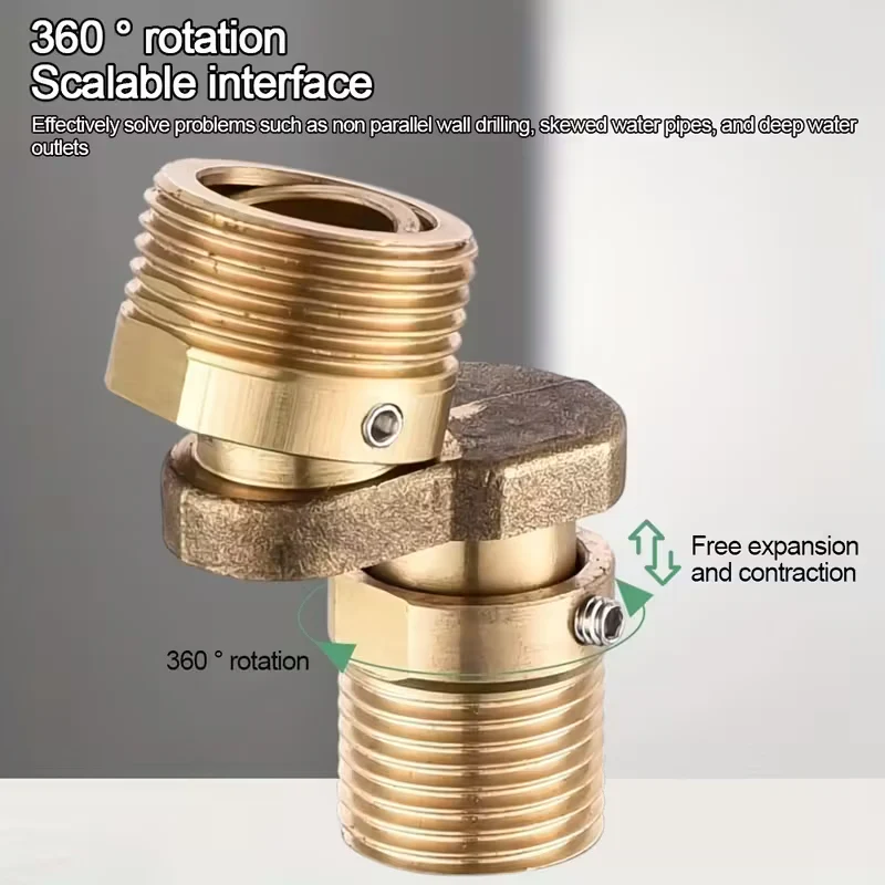 Racord Pivotant din Alama – Reglabil 0°–40° (2 Bucati)