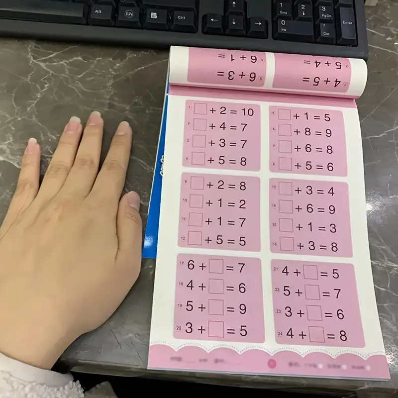 MathMagic™ Set de 2 Caiete de Exercitii pentru Adunare si Scadere - Gradinita si Prescolari