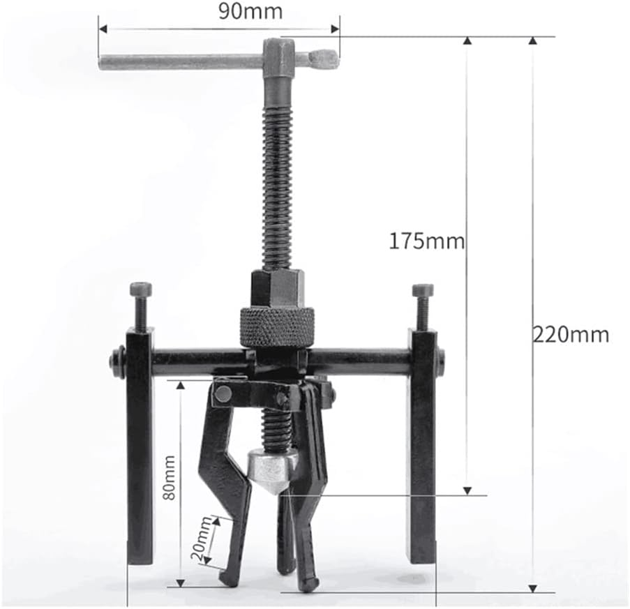 Extractor rulmenti interiori, 12-38 mm