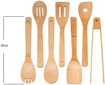 EcoCuisine™ Set de Ustensile de Bucătărie din Bambus