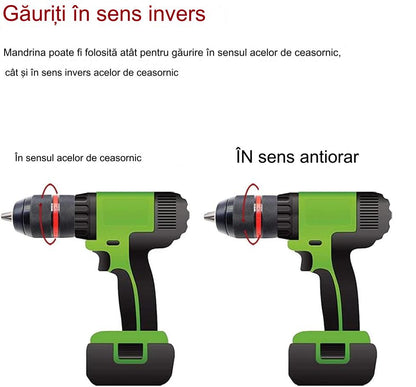 Mandrină de găurit 1/4" Convertor cu tijă hexagonală 2~13mm