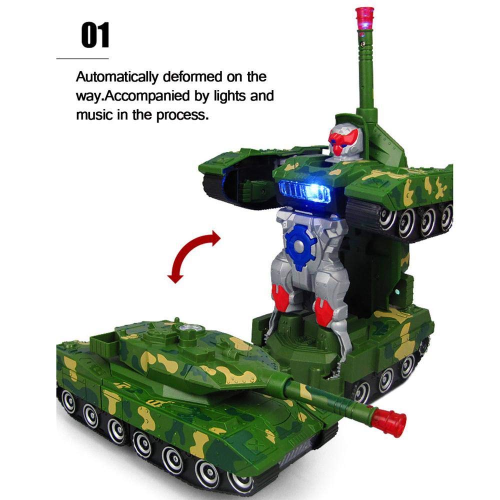 TankoBot™ Jucarie Automata 2 in 1 Din Tanc in Robot