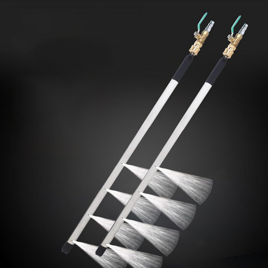Jetinox™ - Lance Profesionala din Inox 60cm – 4 Duze + Conectori Multipli