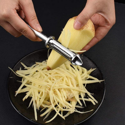 Vegitopia™ - Peeler Multifunctional 3-în-1 din Otel Inoxidabil pentru Fructe si Legume