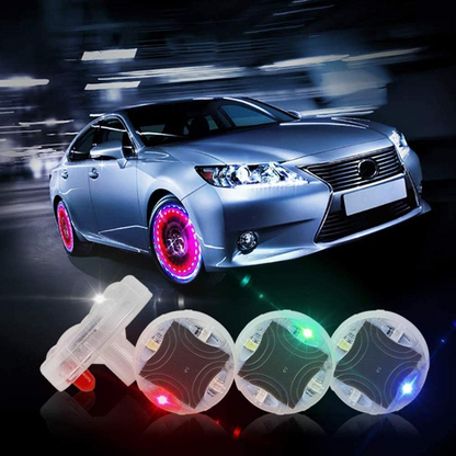 🔥 OFERTA 2+2🔥GlowTire™ - Set 2x Lumini LED Solare pentru Valve Roti