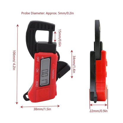 Indicator de grosime cu cadran digital, tester manual de grosime ușor de citit