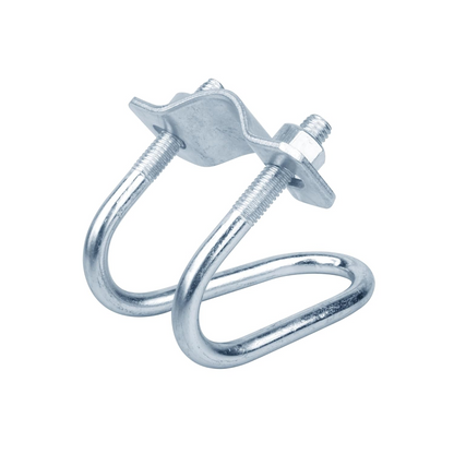 UGrip™ - Set 12 Coliere prindere tip U din otel galvanizat – Dimensiune 20×40 mm
