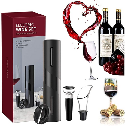 Set Deschizator Electre de Sticle de Vin