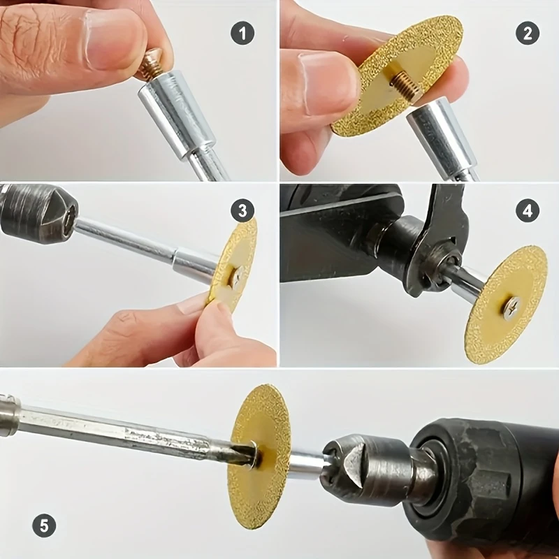 BladePro™ – Set Discuri Diamantate Sinterizate 40mm cu Ax de Fixare
