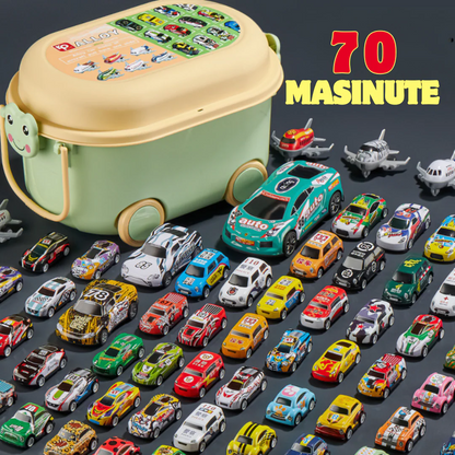 SpeedBox™ - Cutie cu 70 Masinute Pull-Back"