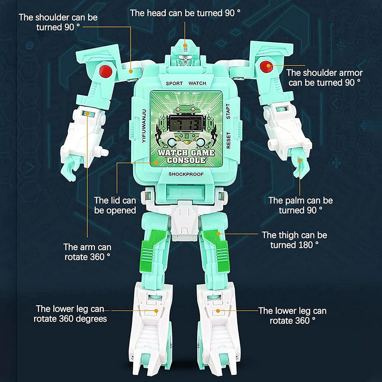 Ceas robot transformabil 3 in 1