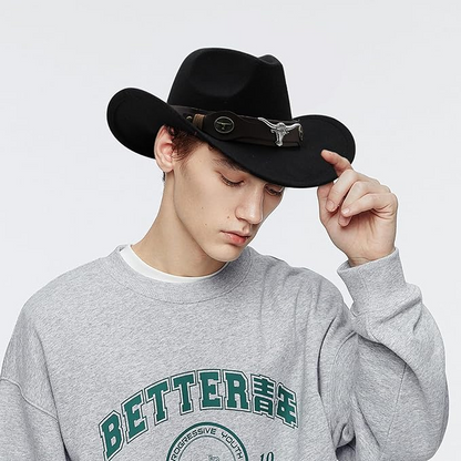 WildEdge™ - Palarie Cowboy Clasica cu Branita