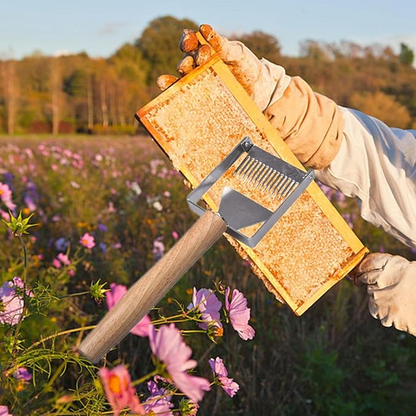 BeeSweet™ - Razuitor Miere cu Maner de Lemn