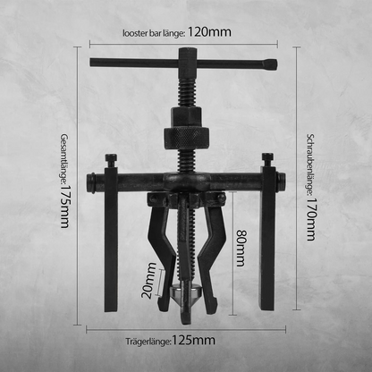 Extractor rulmenti interiori, 12-38 mm