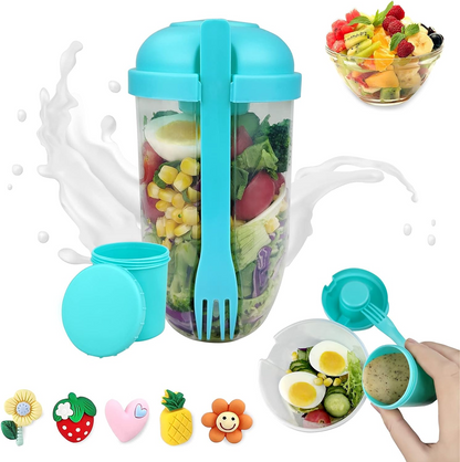 Recipient portabil pentru fructe si salate🔥Oferta 1+1🔥