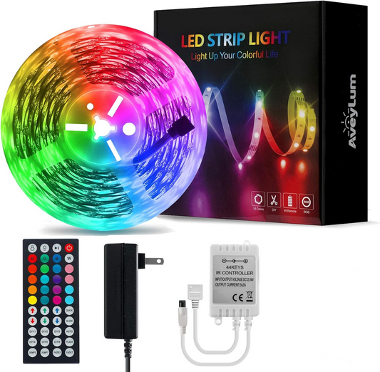 🔥OFERTA 1+1🔥Banda de lumina LED de 5 metri cu Telecomanda