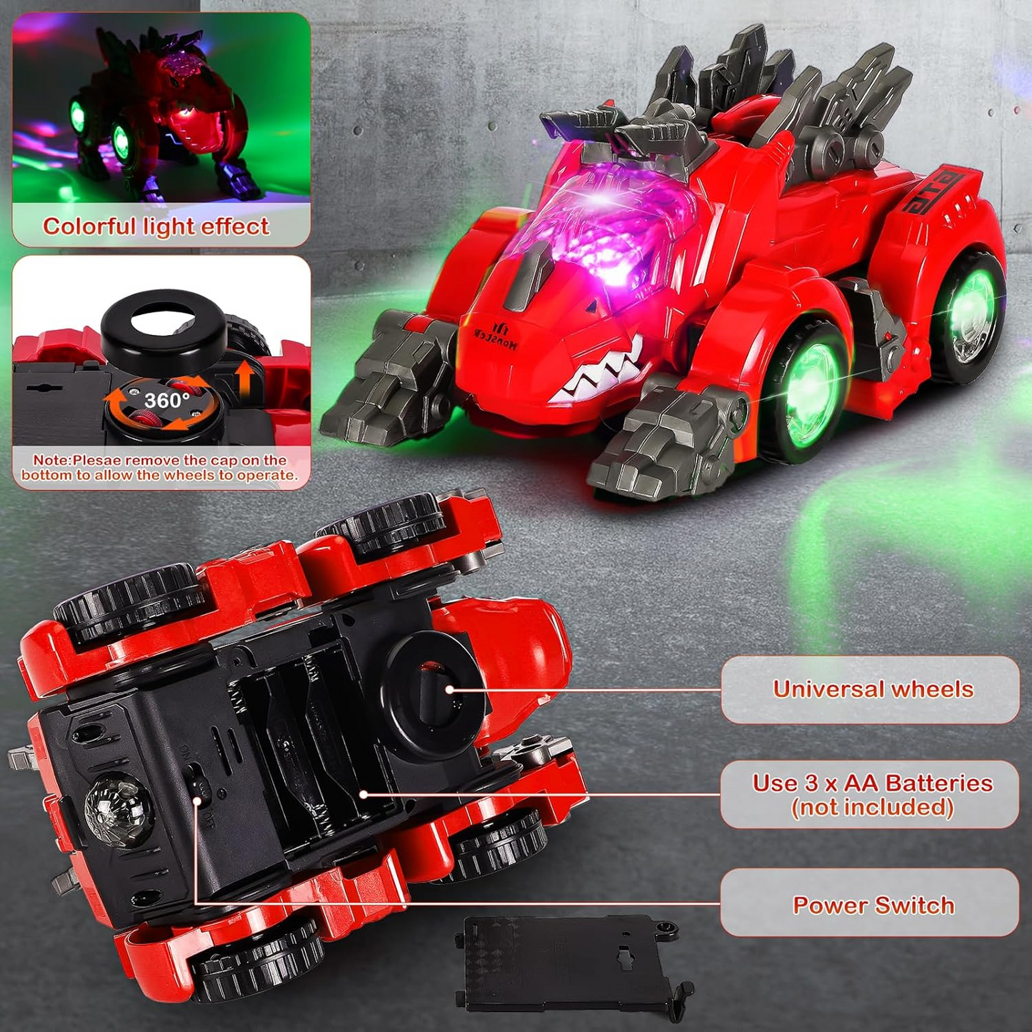 🔥OFERTA 1+1🔥RexMorph™ – Masina care se Transforma in Dinozaur