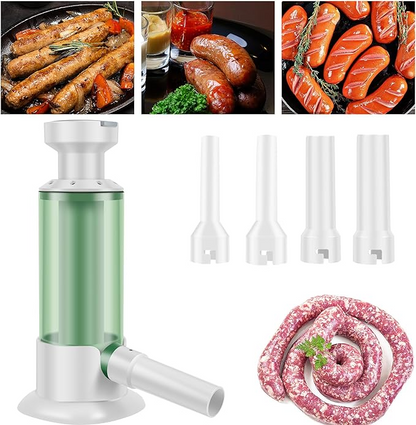 SausageCraft™ Instrument de Facut Carnati si Cartabos cu 4 Tuburi