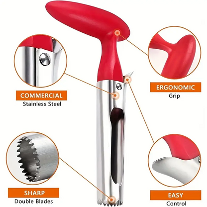 🔥OFERTA 1+1🔥CoreMax™ – Dispozitiv pentru Indepartarea Cotoarelor Fructelor si Legumelor