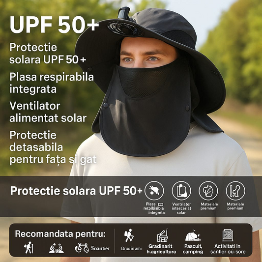 Palarie Solara Multifunctionala cu Protectie UPF50+