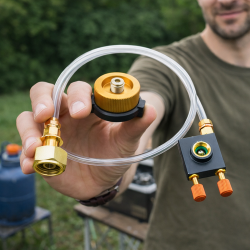 Gaslink™ - Adaptor Profesional pentru Butelie Gaz cu Furtun si Regulator