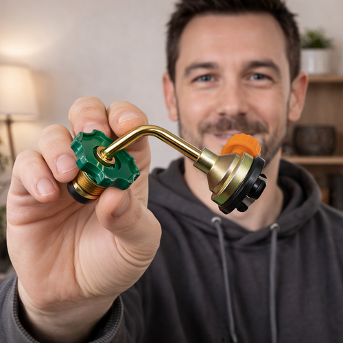 GasBridge Pro™ - Adaptor de transfer pentru reincarcare cartuse butan din butelie