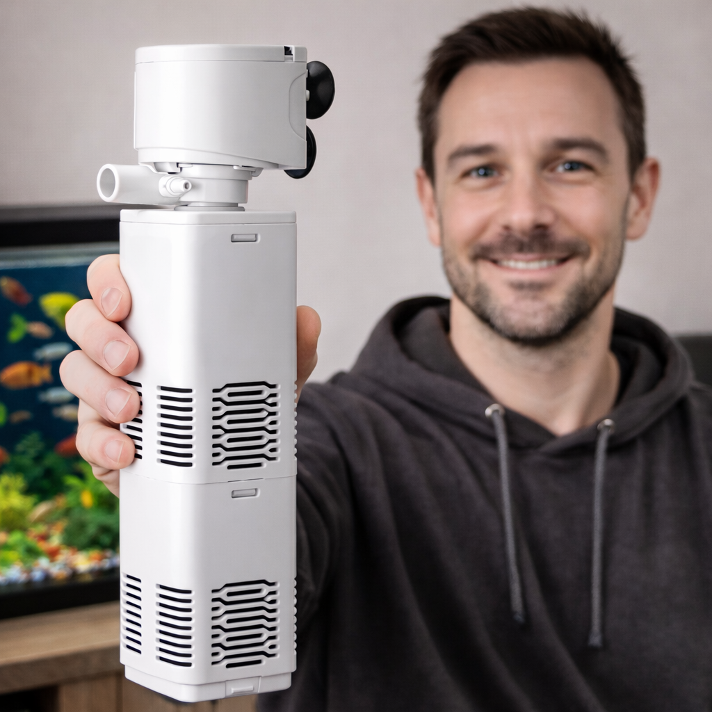HydroPure JY-800F™ - Filtru Intern Acvariu 20W, 880 L/h, pentru acvarii 60–80 cm