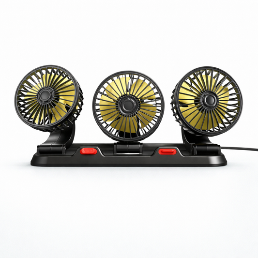 CarCooler Pro™ - Ventilator Auto cu 3 Capete Rotative