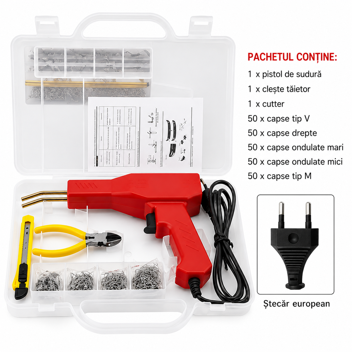 PlastFix™  Aparat electric pentru repararea si consolidarea componentelor din plastic