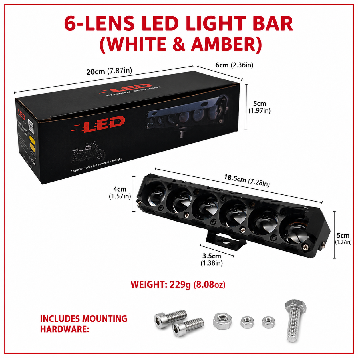LUMEX™ - Proiector LED Auto Off-Road Cu 6 Lentile