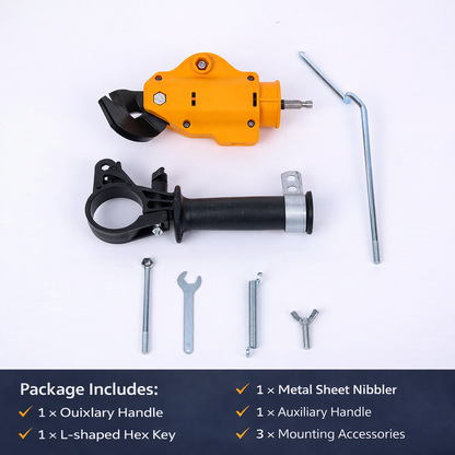 🔥OFERTA 1+1🔥CutPro Drill™ – Foarfeca Electrica pentru Tabla, Atasament Bormasina