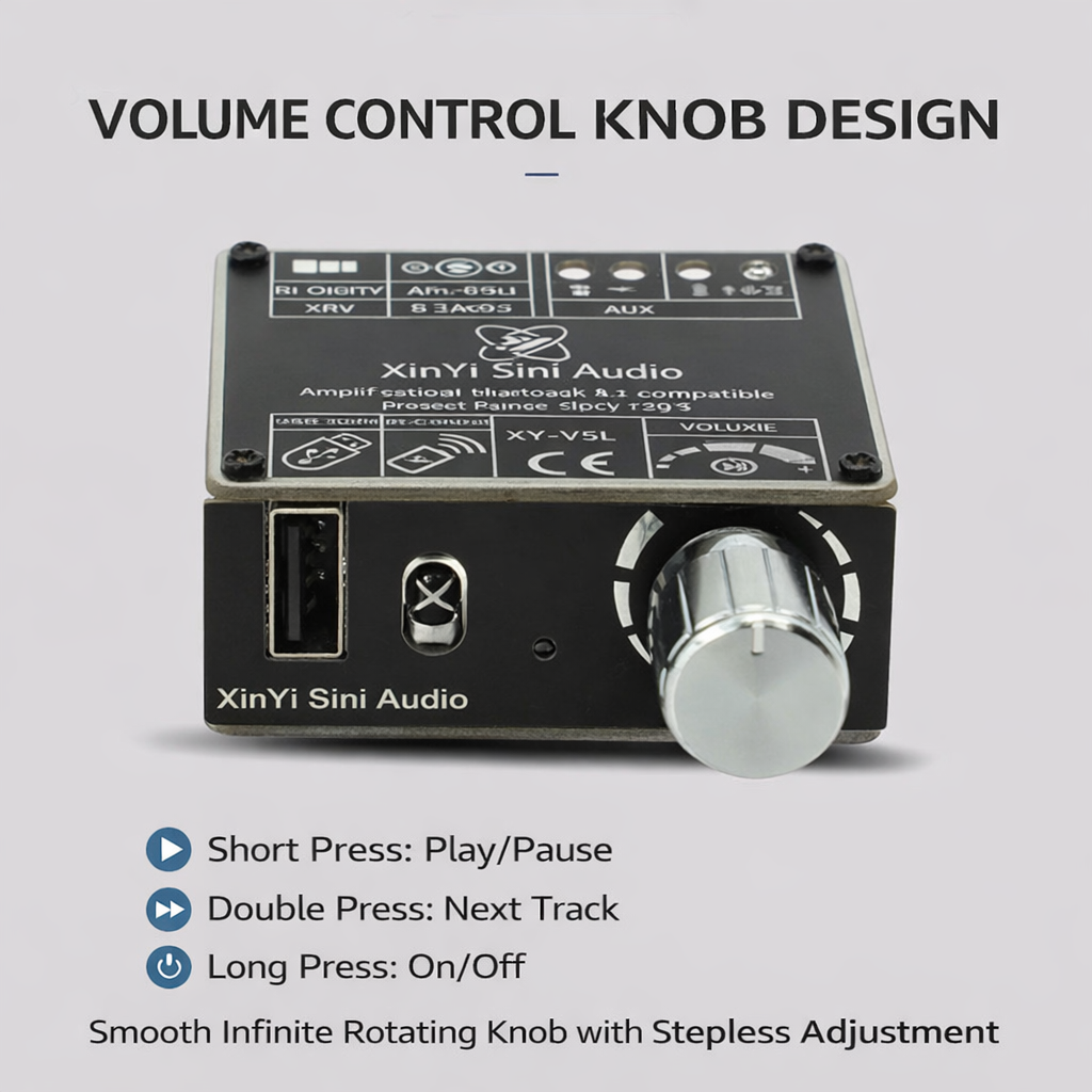 Ampify™ – Amplificator Audio Bluetooth 100W (50W + 50W)