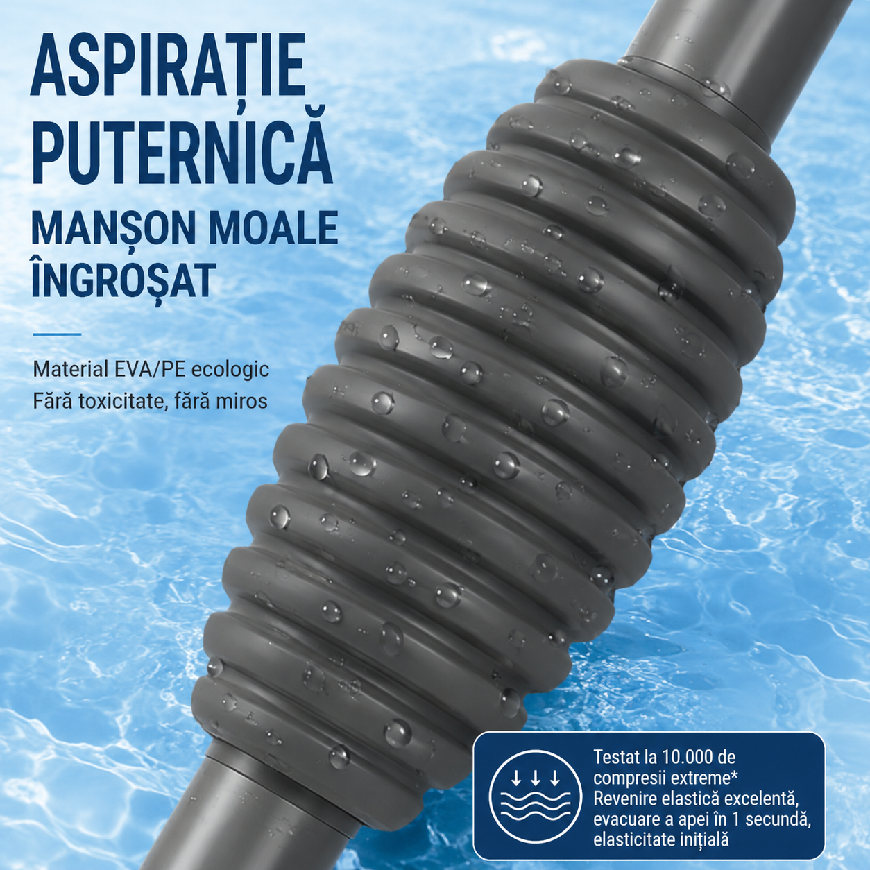 🔥OFERTA 1+1!🔥NEXA™  Sifon Profesional pentru Curatarea si Schimbul Apei din Acvariu (3.05 m)