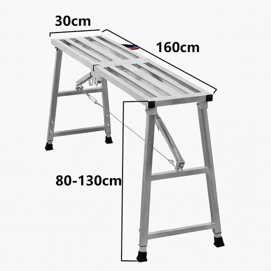 Masa/Scaffold Pliabil din Aluminiu – Reglabil pe Inaltime