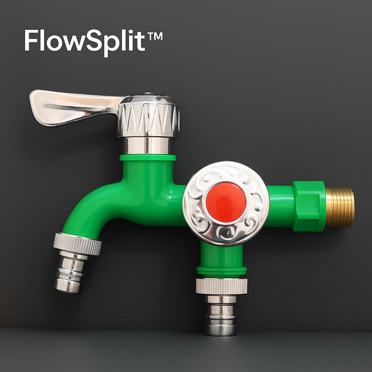 FlowSplit™ – Robinet dublu multifunctional cu doua iesiri independente