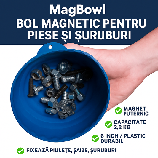 MagBowl™ – Bol magnetic pentru piese, suruburi si accesorii