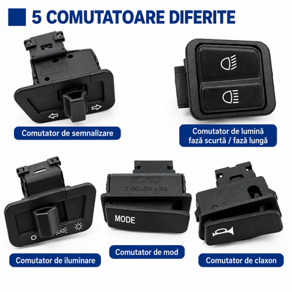 SWITCHIX™ - Set Complet de Comutatoare pentru Scuter si Tricicleta Electrica