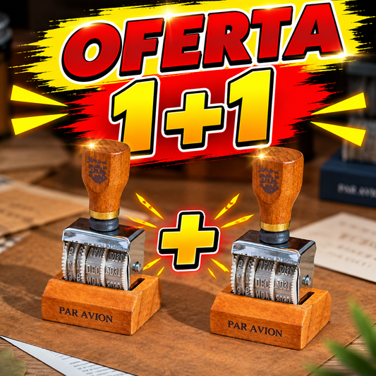 🔥Oferta 1+1🔥DateMate™ - Stampila vintage cu data reglabila si suport din lemn