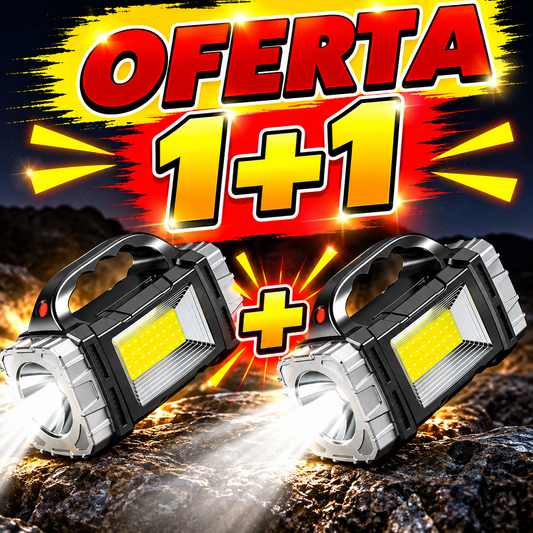 🔥Oferta 1+1🔥ProFlash™ – Lanterna Multifunctionala cu Incarcare Solara si COB LED