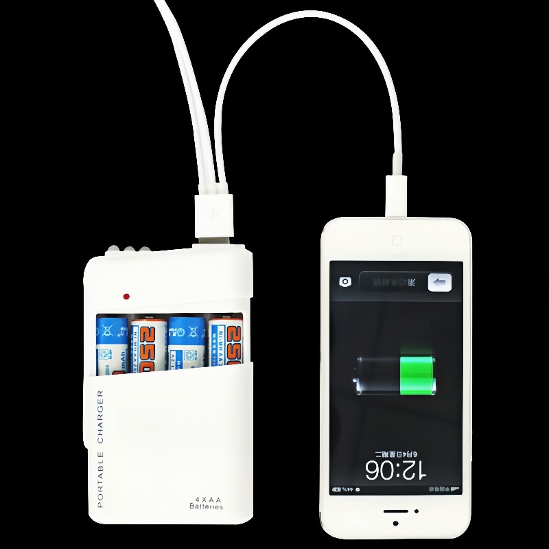 🔥OFERTA 1+1🔥PowerCell™ – Incarcator de urgenta pe baterii AA cu USB si LED