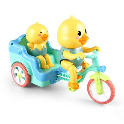 DuckRide™ – Jucarie Electrica Ratusca pe Tricicleta cu Muzica si Lumini