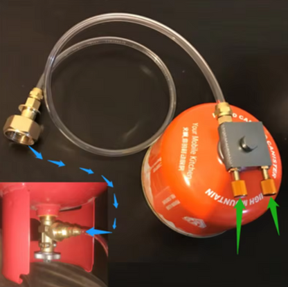 Gaslink™ - Adaptor Profesional pentru Butelie Gaz cu Furtun si Regulator