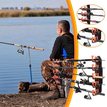 FishRack™ – Organizator de perete pentru bete de pescuit