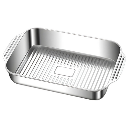 GrillMaster™ – Tava Profesionala pentru Grill din Otel Inoxidabil cu Capac