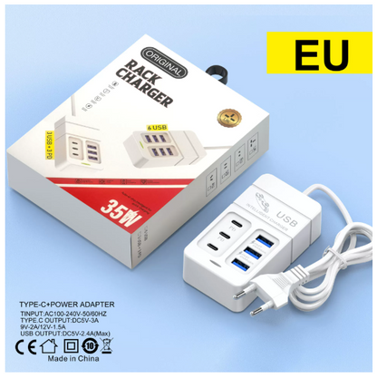 MultiCharge™ – Hub de Incarcare Rapida 35W cu 6 Porturi