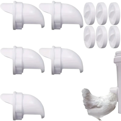 PoultryFeeder™ - Set de 5 Guri de Hranire pentru Pasari